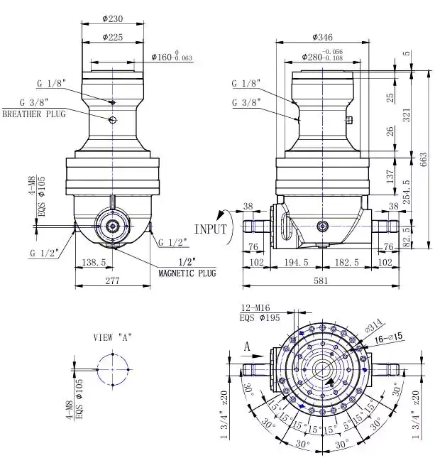 Feed Mixer Gearbox For Tmr Mixer Ep Rmg